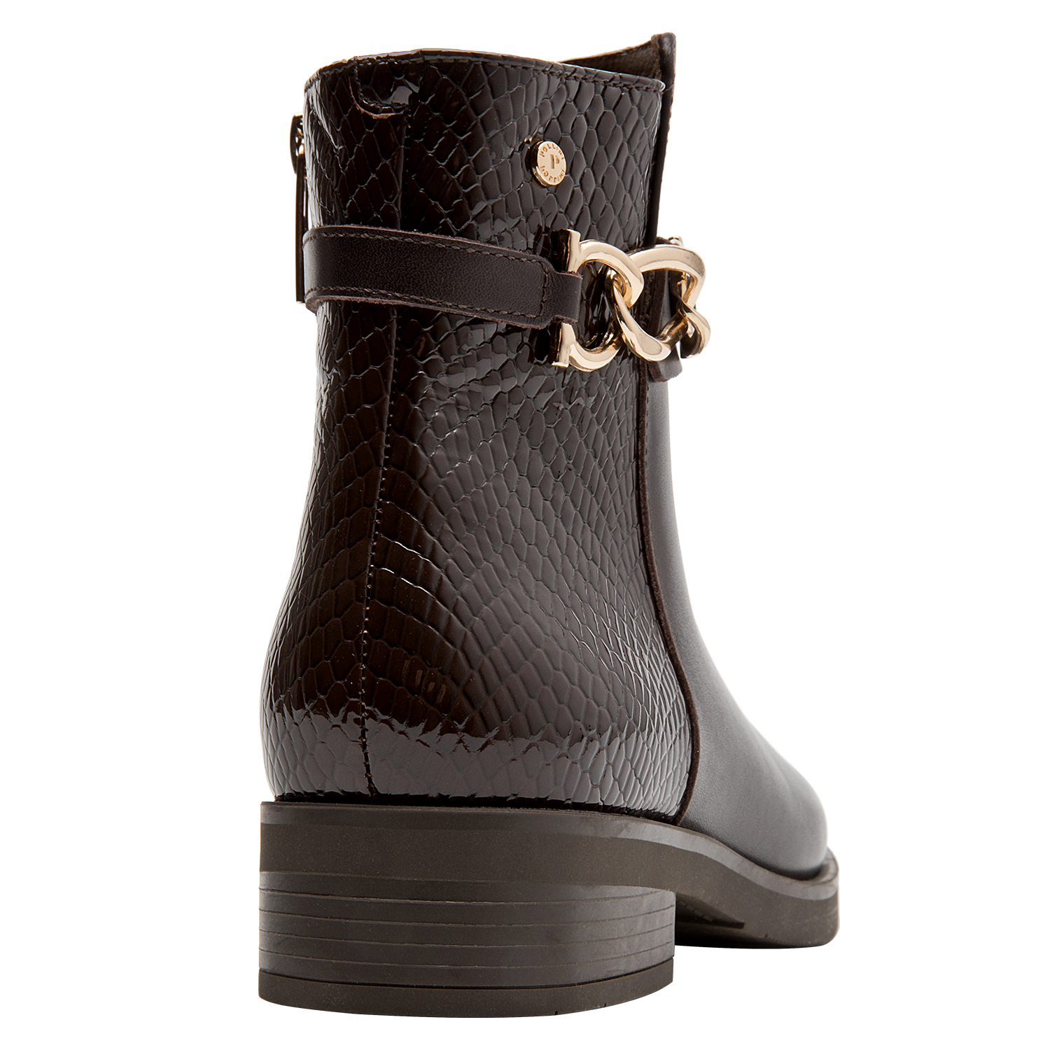 BOTIN CASUAL MUJER POLLINI - POM0186 | MARRON OSCURO - 3