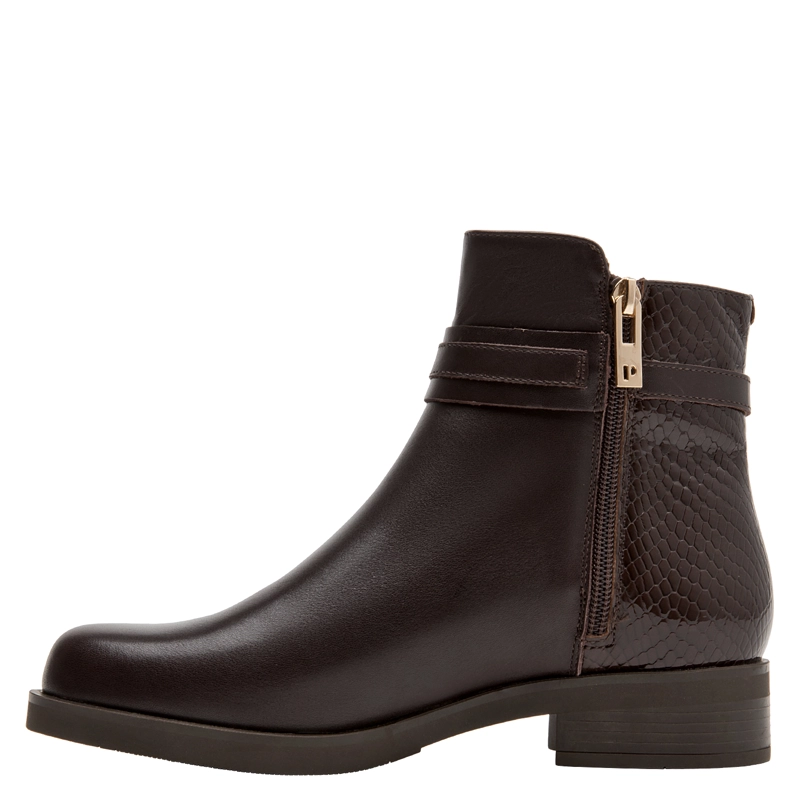 BOTIN CASUAL MUJER POLLINI - POM0186 | MARRON OSCURO - 4