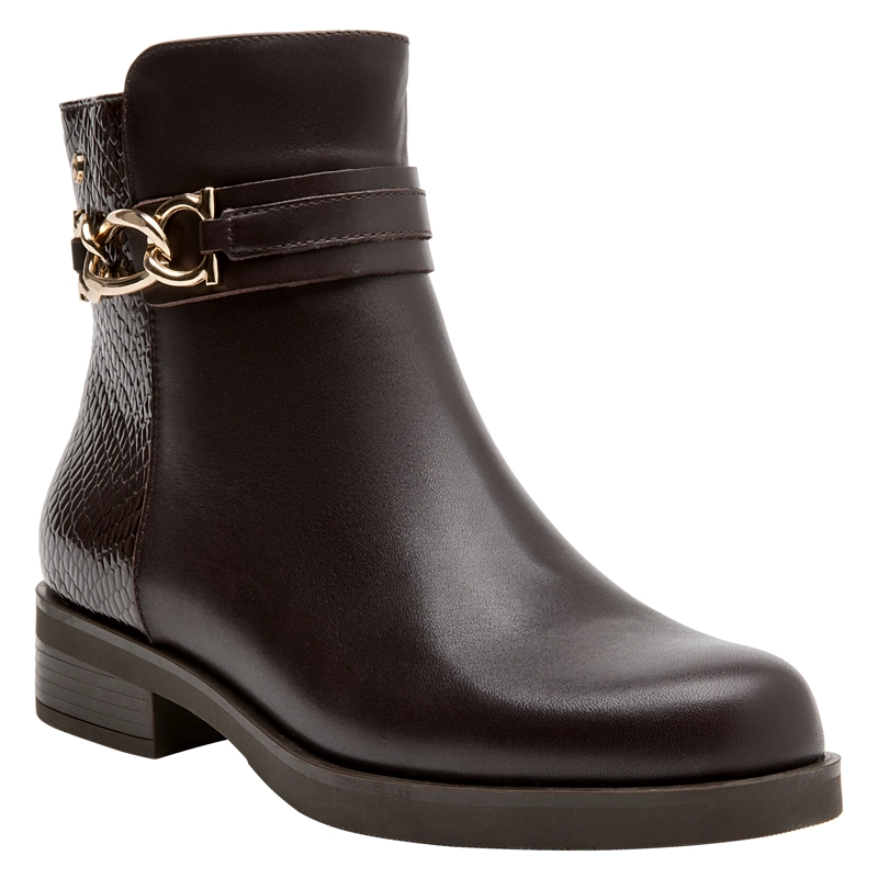 BOTIN CASUAL MUJER POLLINI - POM0186 | MARRON OSCURO - 6