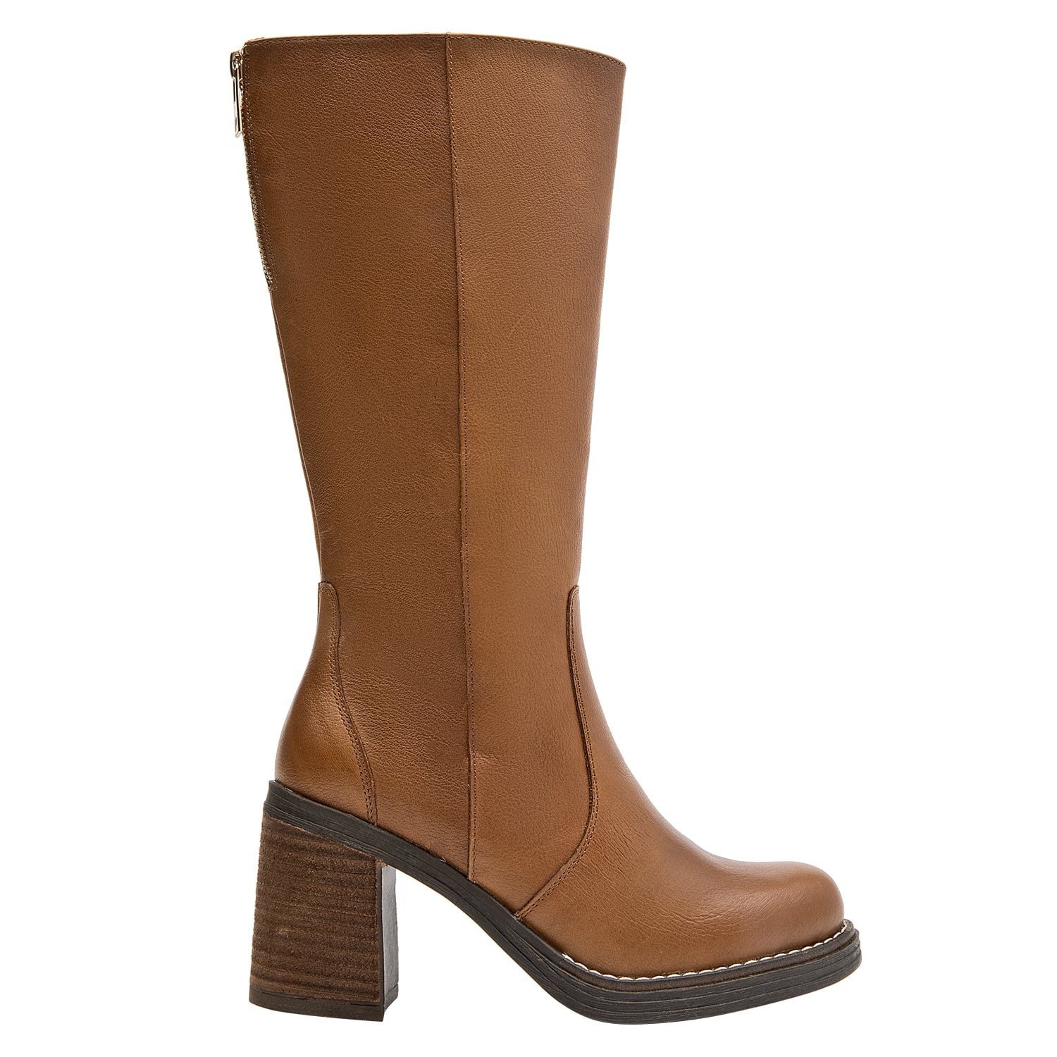 BOTA CASUAL MUJER POLLINI - POM0167 | MARRON CLARO - 1