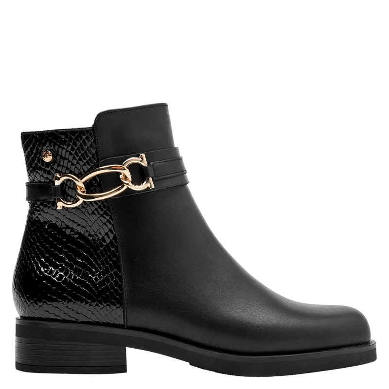 BOTIN CASUAL MUJER POLLINI - POM0186 | NEGRO - 1