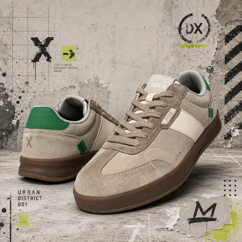 ZAPATILLA URBANA HOMBRE BRIXTON GRIS DOXIE - DXH0002 - 1