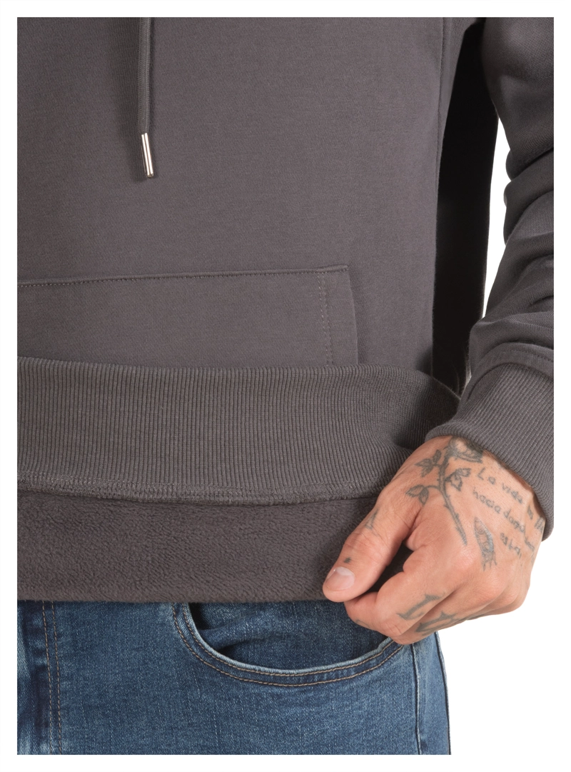 POLERON HOMBRE HOODIE CANGURO PANAMA JACK - PJH025M | GRIS - 5
