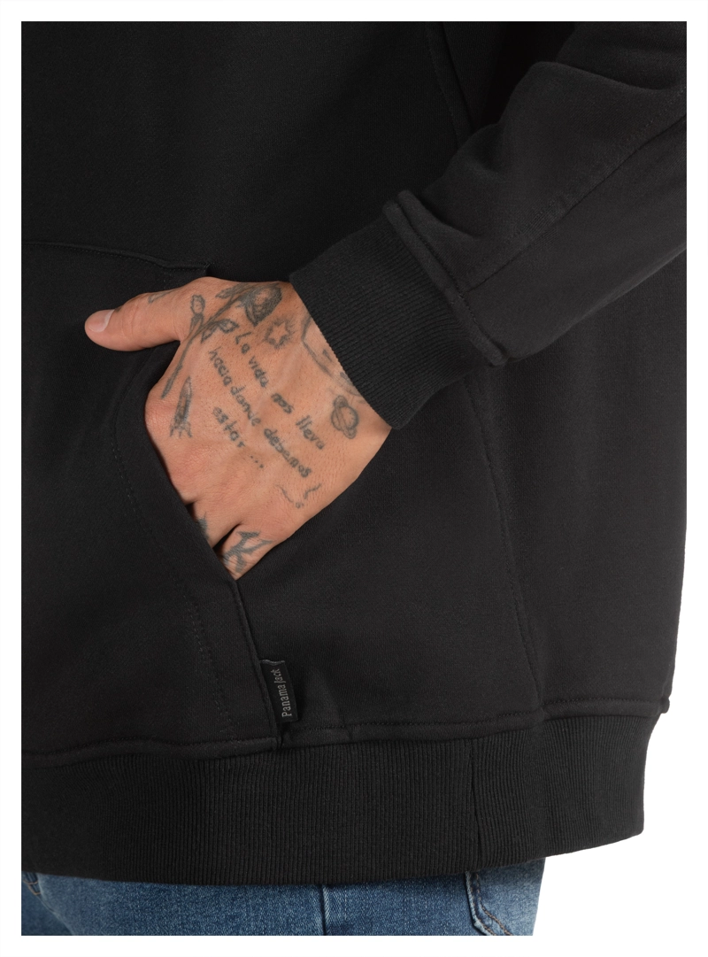 POLERON HOMBRE HOODIE CANGURO PANAMA JACK - PJH025M | NEGRO - 6