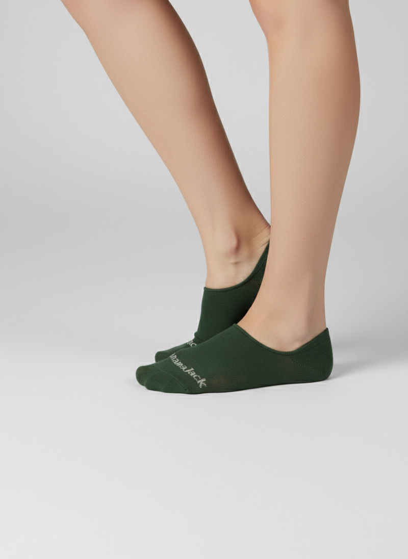 CALCETINES INVISIBLE ALGODON UNISEX PANAMA JACK - PJUCP07 | VERDE OSCURO - 1