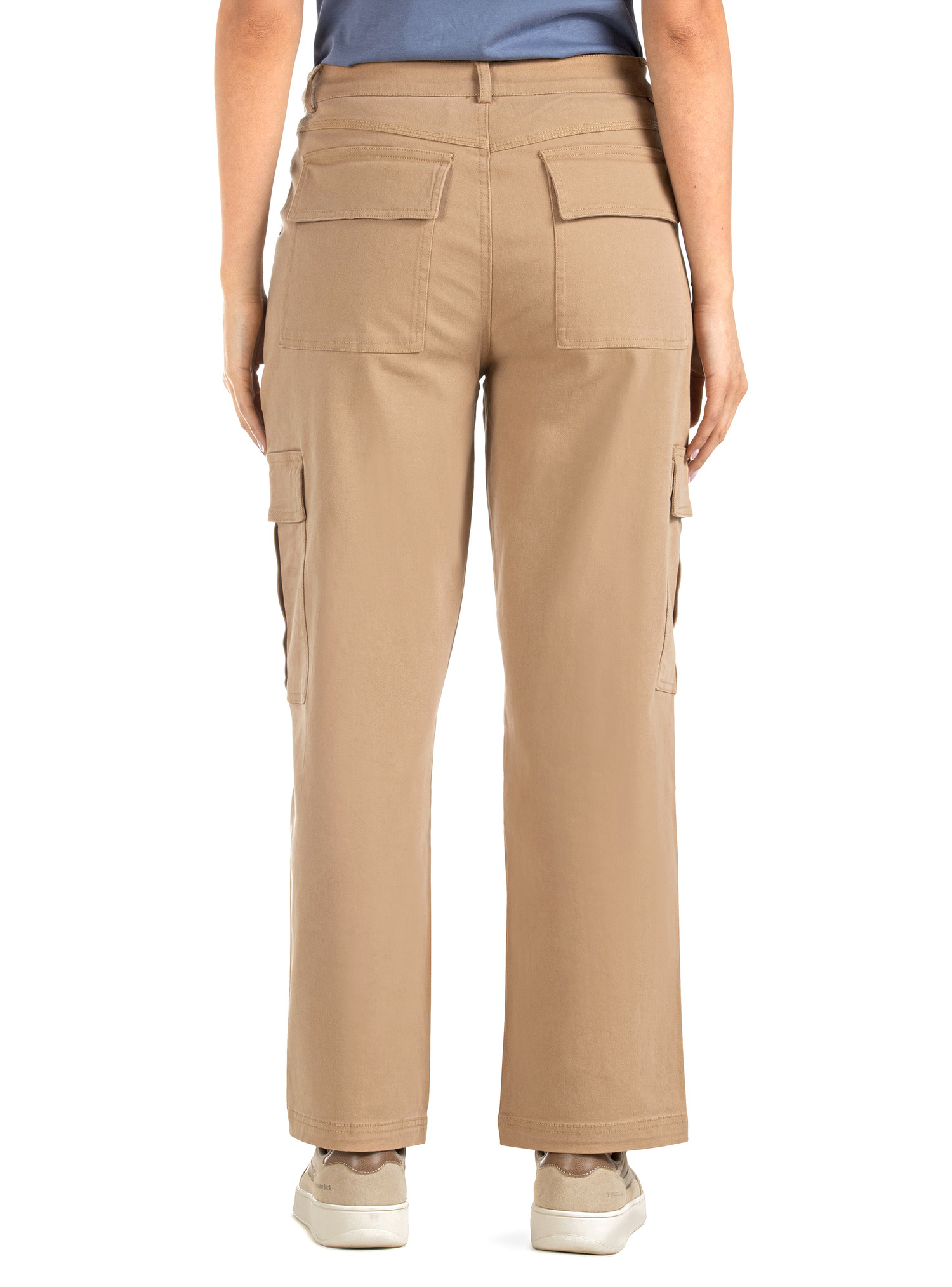 PANTALON MUJER CARGO VESTIR CASUAL PANAMA JACK - PJM012M | MARRON CLARO - 3
