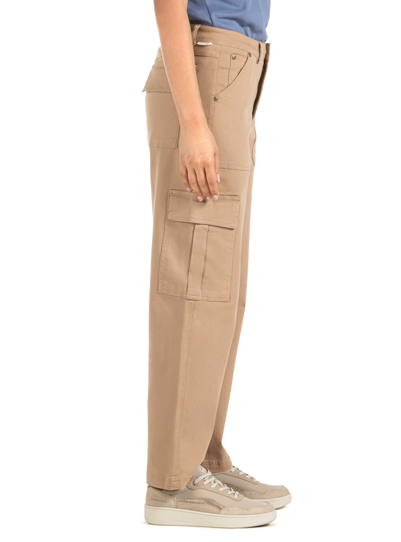 PANTALON MUJER CARGO VESTIR CASUAL PANAMA JACK - PJM012M | MARRON CLARO - 4