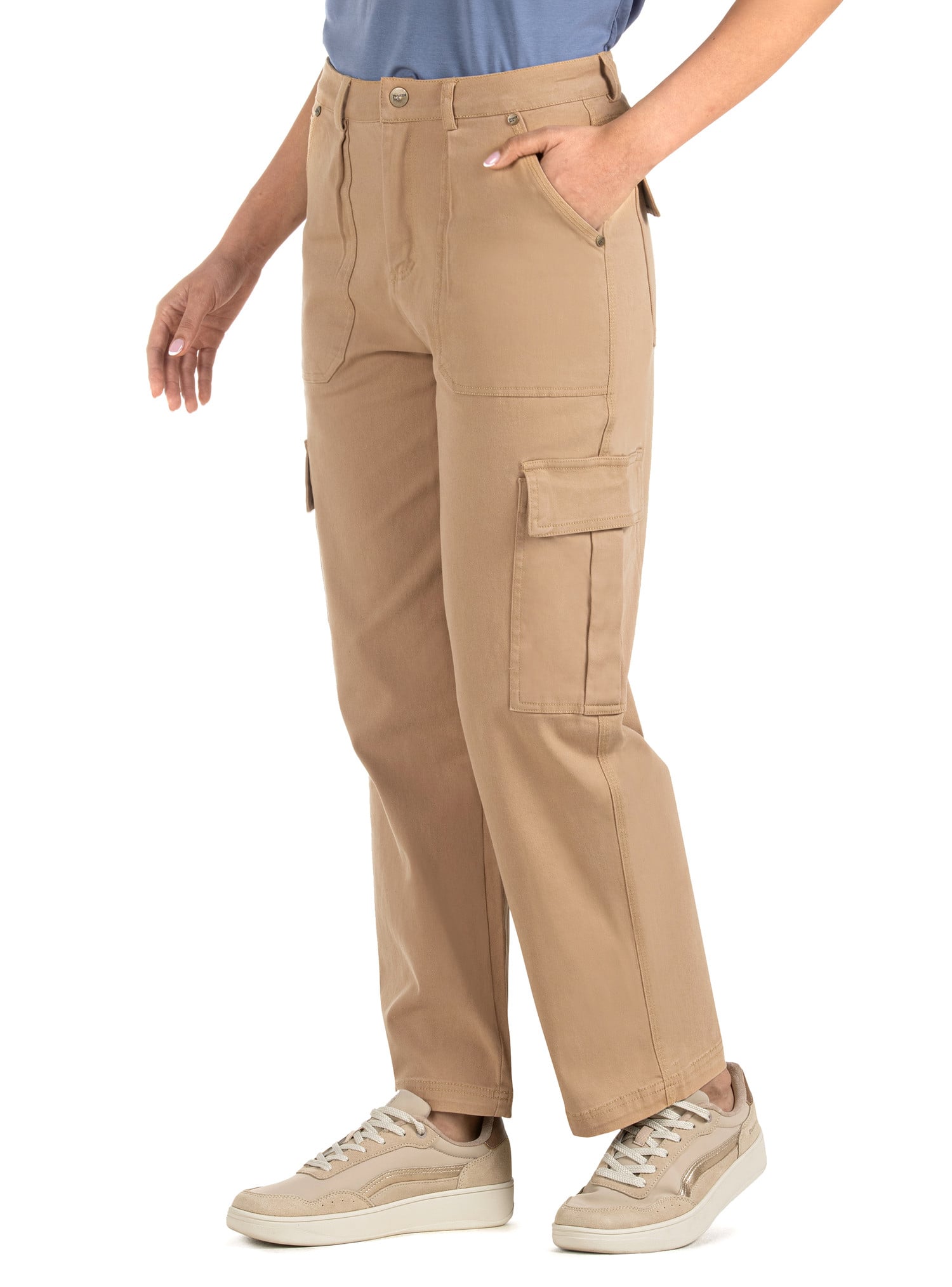 PANTALON MUJER CARGO VESTIR CASUAL PANAMA JACK - PJM012M | MARRON CLARO - 5