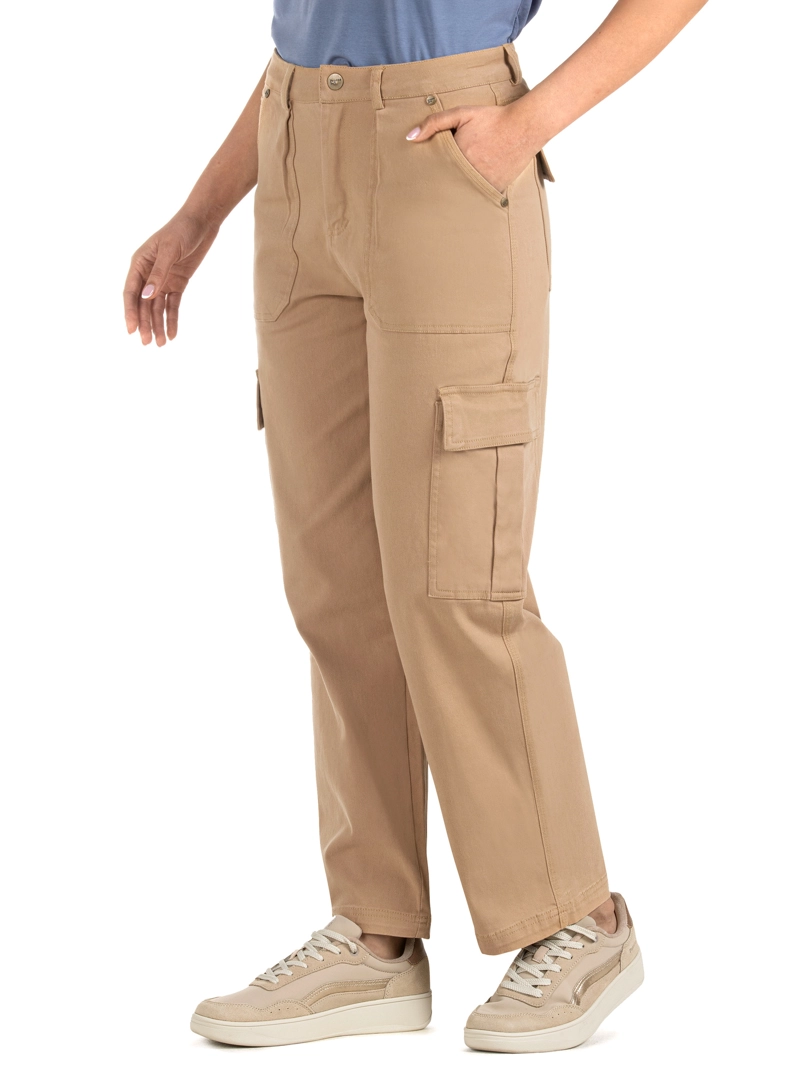 PANTALON MUJER CARGO VESTIR CASUAL PANAMA JACK - PJM012M | MARRON CLARO - 5