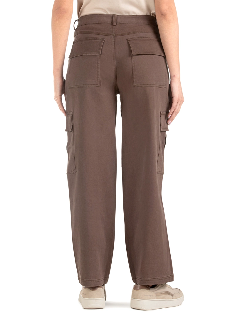 PANTALON MUJER CARGO VESTIR CASUAL PANAMA JACK - PJM012M | MARRON - 3