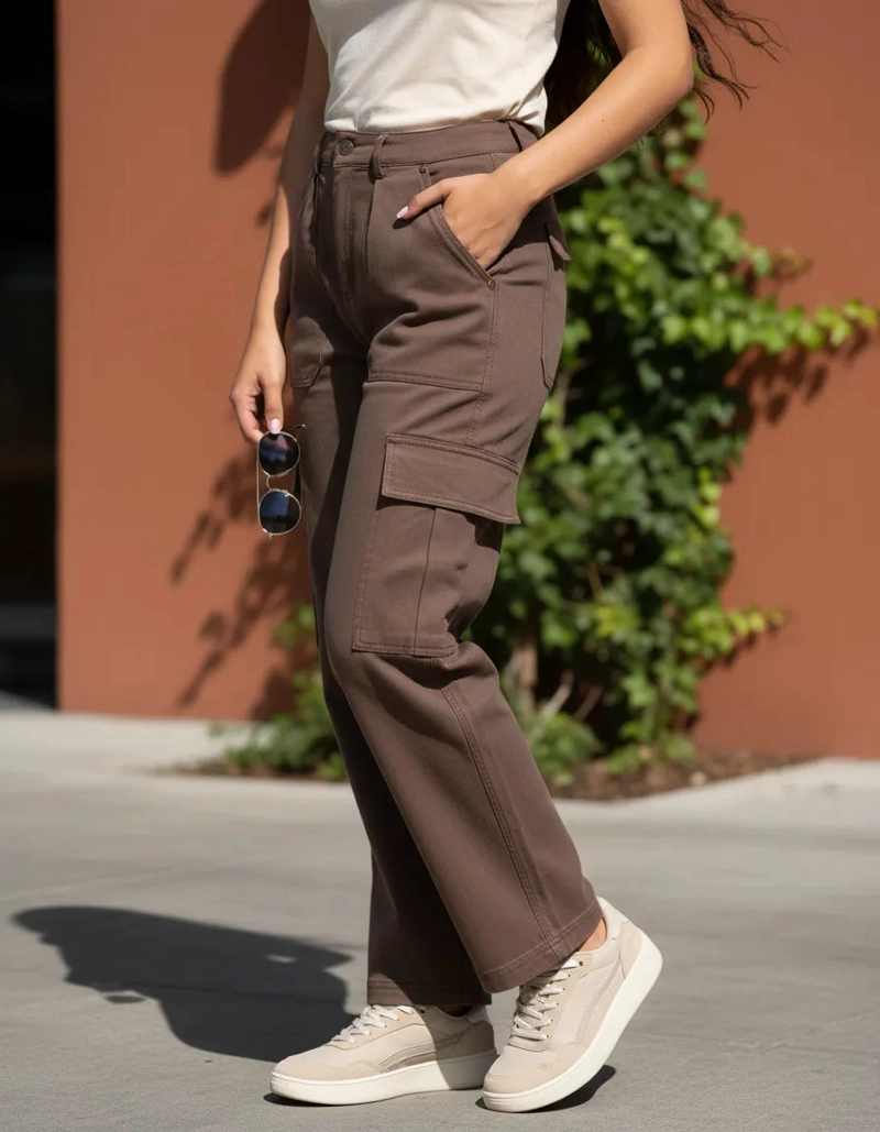PANTALON MUJER CARGO VESTIR CASUAL PANAMA JACK - PJM012M | MARRON - 5