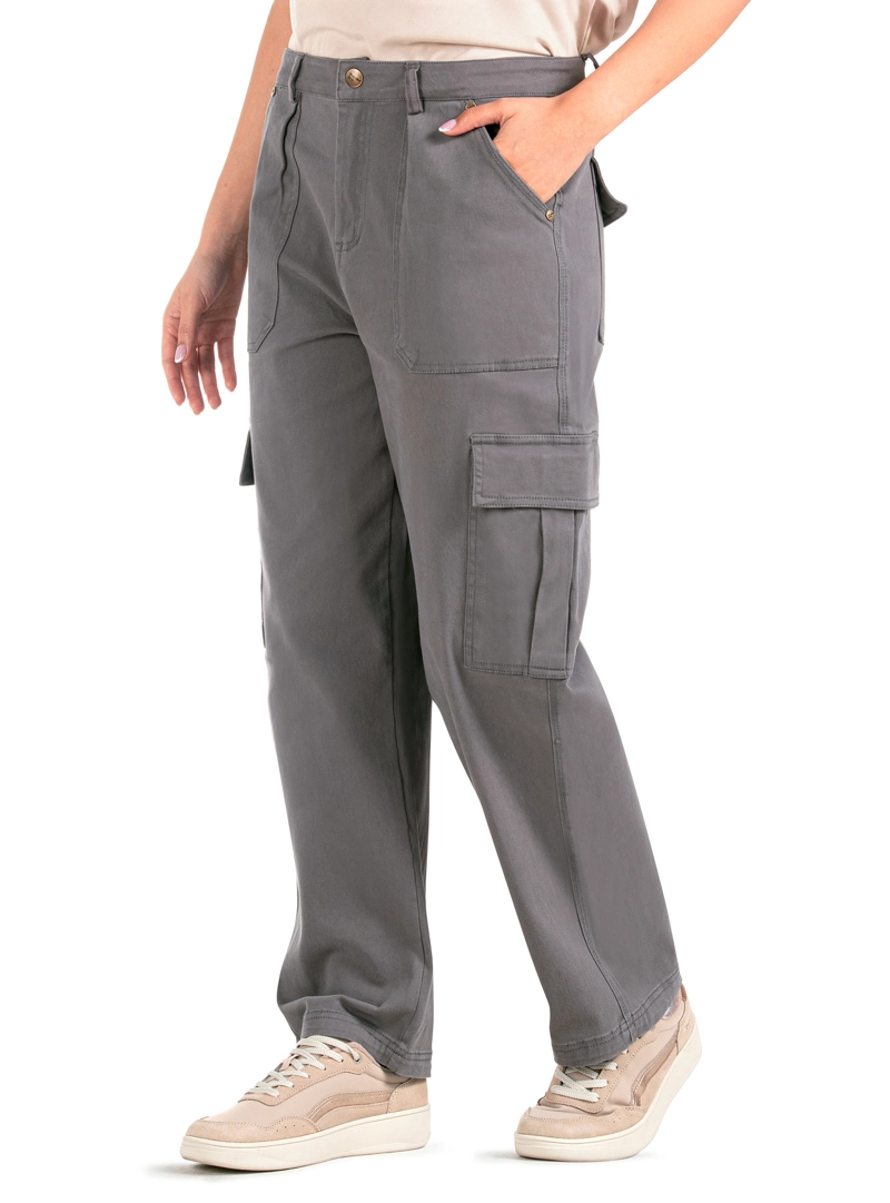 PANTALON MUJER CARGO VESTIR CASUAL PANAMA JACK - PJM012M | GRIS - 5
