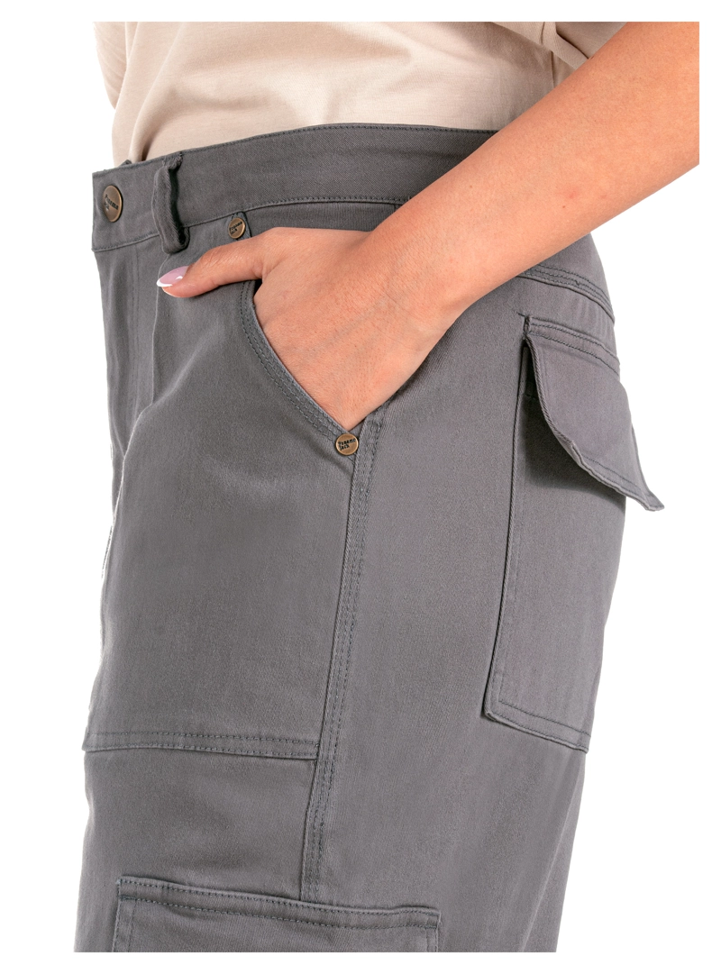 PANTALON MUJER CARGO VESTIR CASUAL PANAMA JACK - PJM012M | GRIS - 6