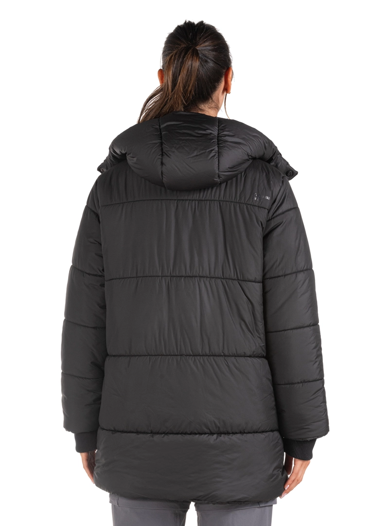 PARKA MUJER LARGA GORRO DESMONTABLE PANAMA JACK - PJM010M | NEGRO - 3