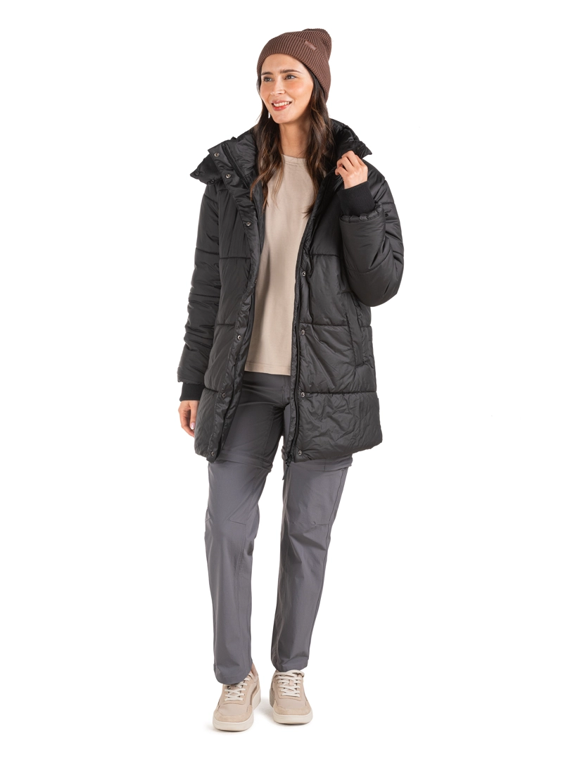 PARKA MUJER LARGA GORRO DESMONTABLE PANAMA JACK - PJM010M | NEGRO - 5
