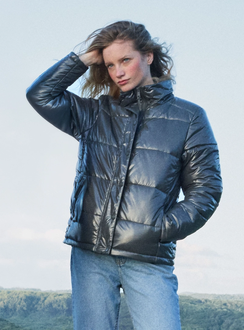 PARKA MUJER ACOLCHADA PANAMA JACK - PJM009M | GRIS - 1