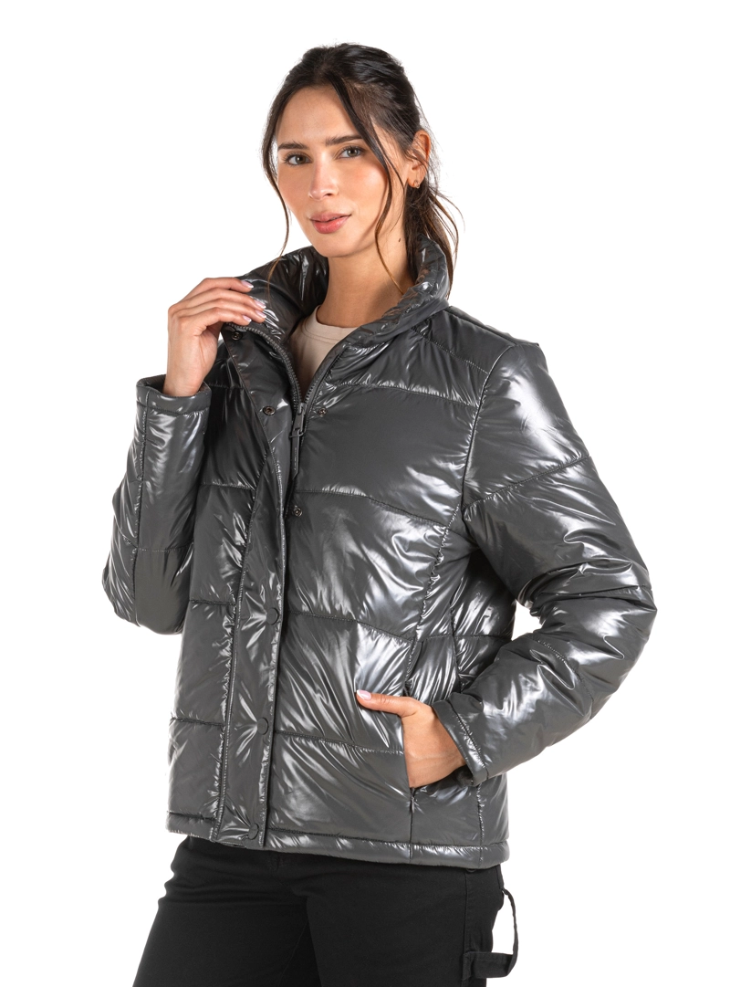 PARKA MUJER ACOLCHADA PANAMA JACK - PJM009M | GRIS - 5
