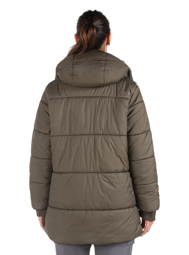 PARKA MUJER LARGA GORRO DESMONTABLE PANAMA JACK - PJM010M | VERDE - 2