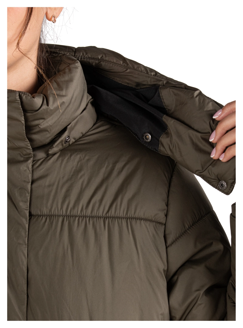PARKA MUJER LARGA GORRO DESMONTABLE PANAMA JACK - PJM010M | VERDE - 6