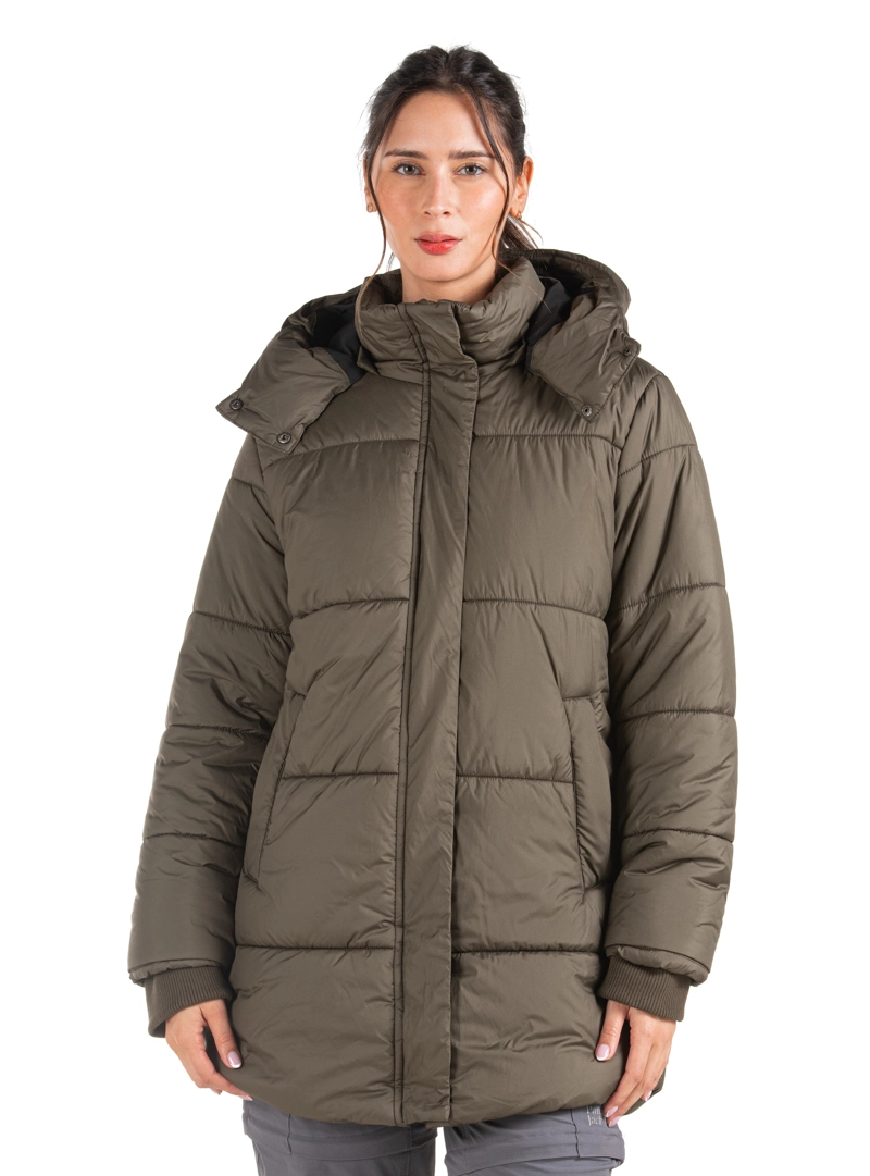 PARKA MUJER LARGA GORRO DESMONTABLE PANAMA JACK - PJM010M | VERDE - 9