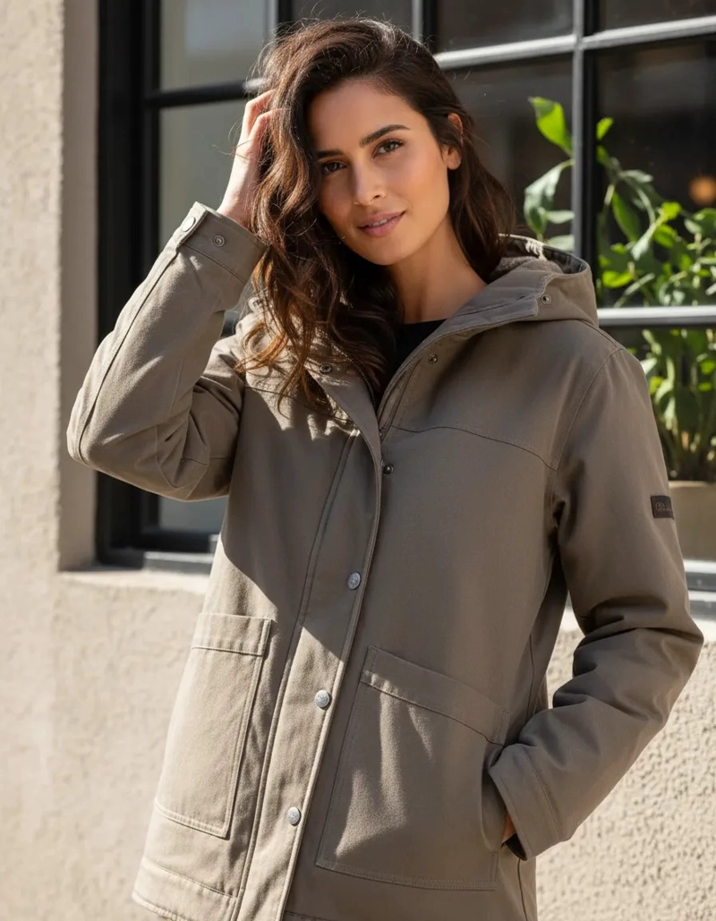 CHAQUETA MUJER CANVAS CHIPORRO PANANA JACK- PJM011M | VERDE - 1