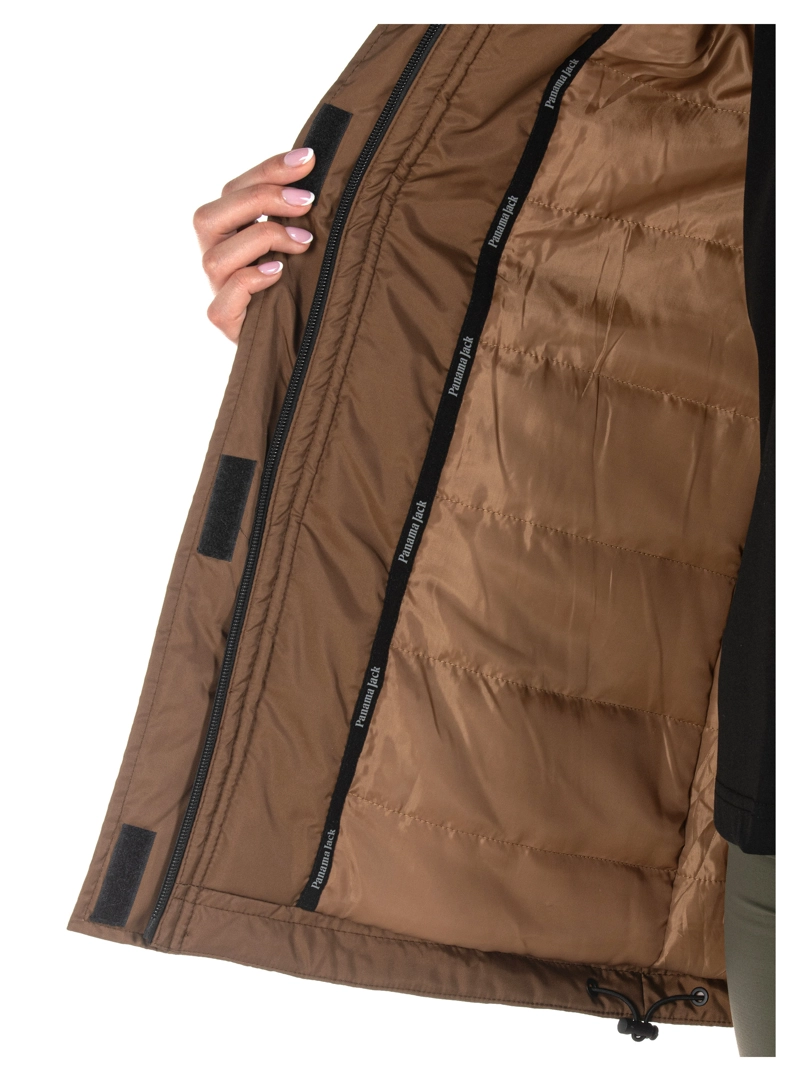 PARKA MUJER IMPERMEABLE LARGA OUTDOOR PANAMA JACK - PJM008M | MARRON - 4