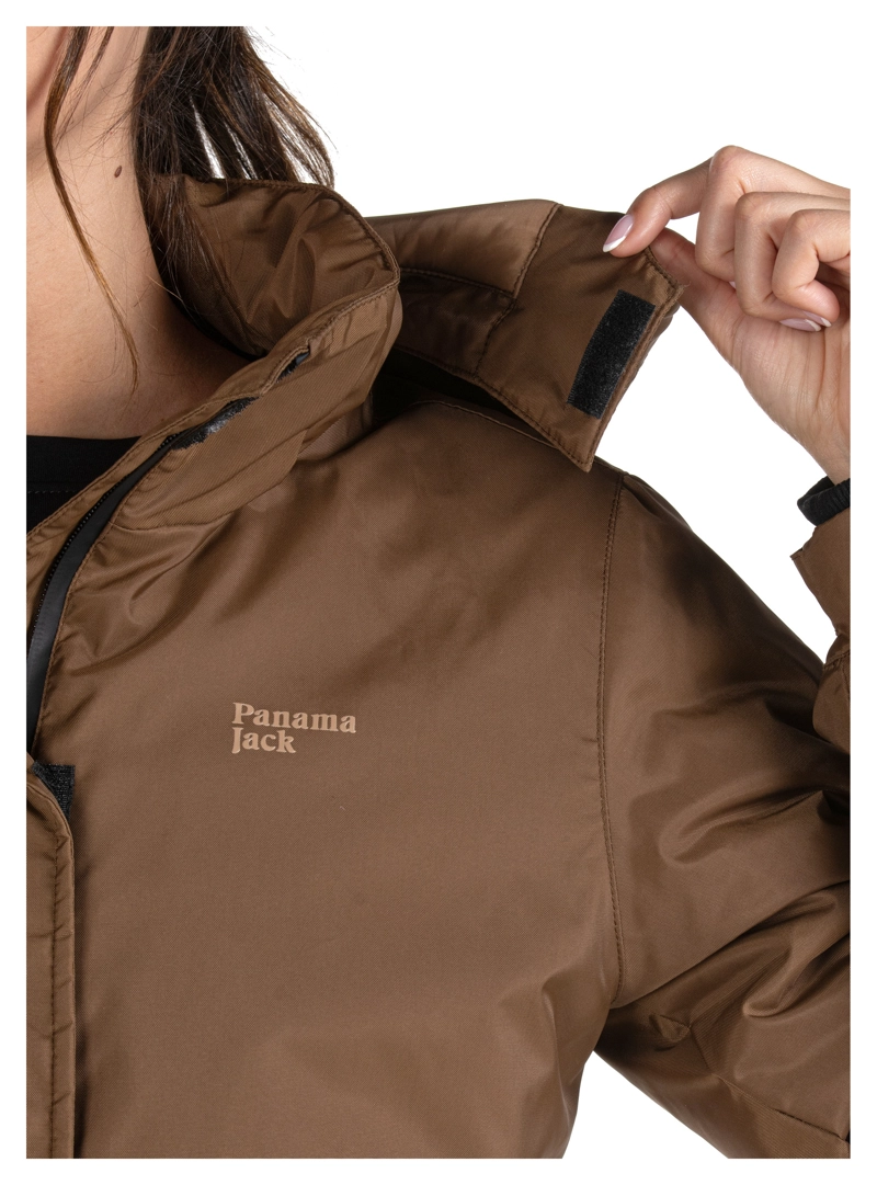 PARKA MUJER IMPERMEABLE LARGA OUTDOOR PANAMA JACK - PJM008M | MARRON - 6