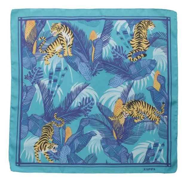PAÑUELO MUJER FULL PRINT (PEQUEÑO) ZAPPA - K824 | TURQUESA - 4