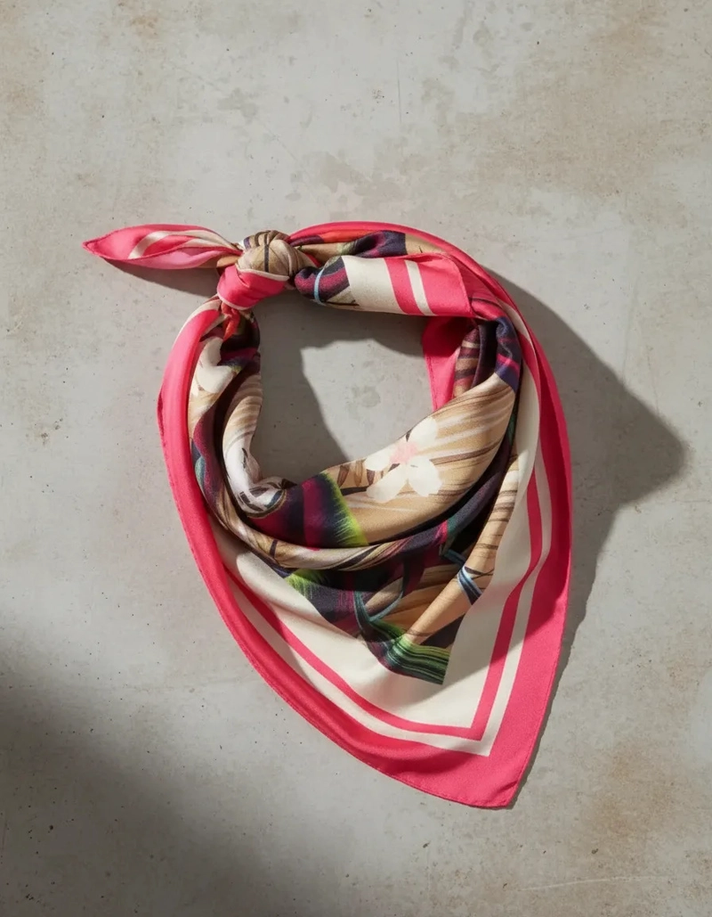 PAÑUELO MUJER DISEÑOS CASUAL (GRANDE) POLLINI - K823 | MARRON CLARO - 2