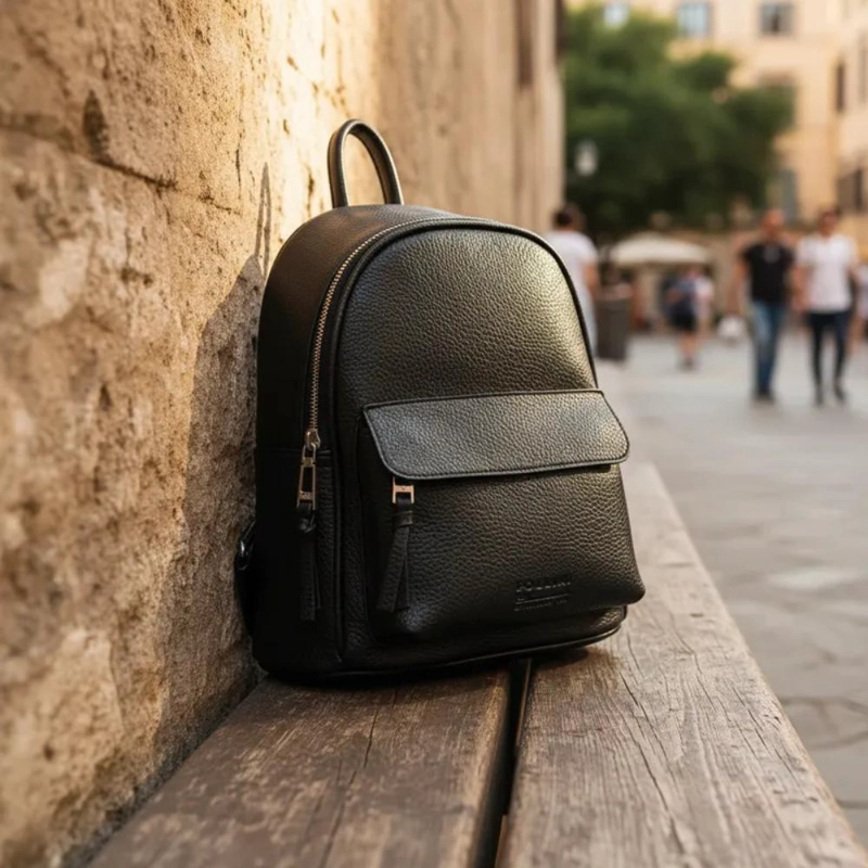 MOCHILA MUJER CASUAL POLLINI - POM013X | NEGRO - 5