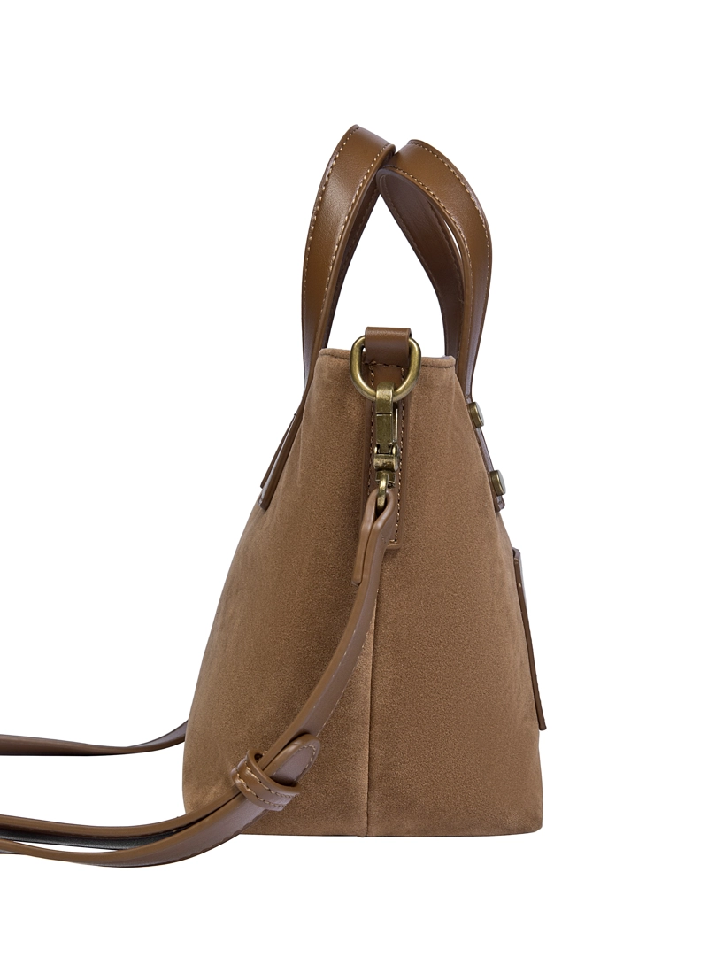 CARTERA BANDOLERA EFECTO GAMUZA ZAPPA - ZAM021X | MARRON CLARO - 5
