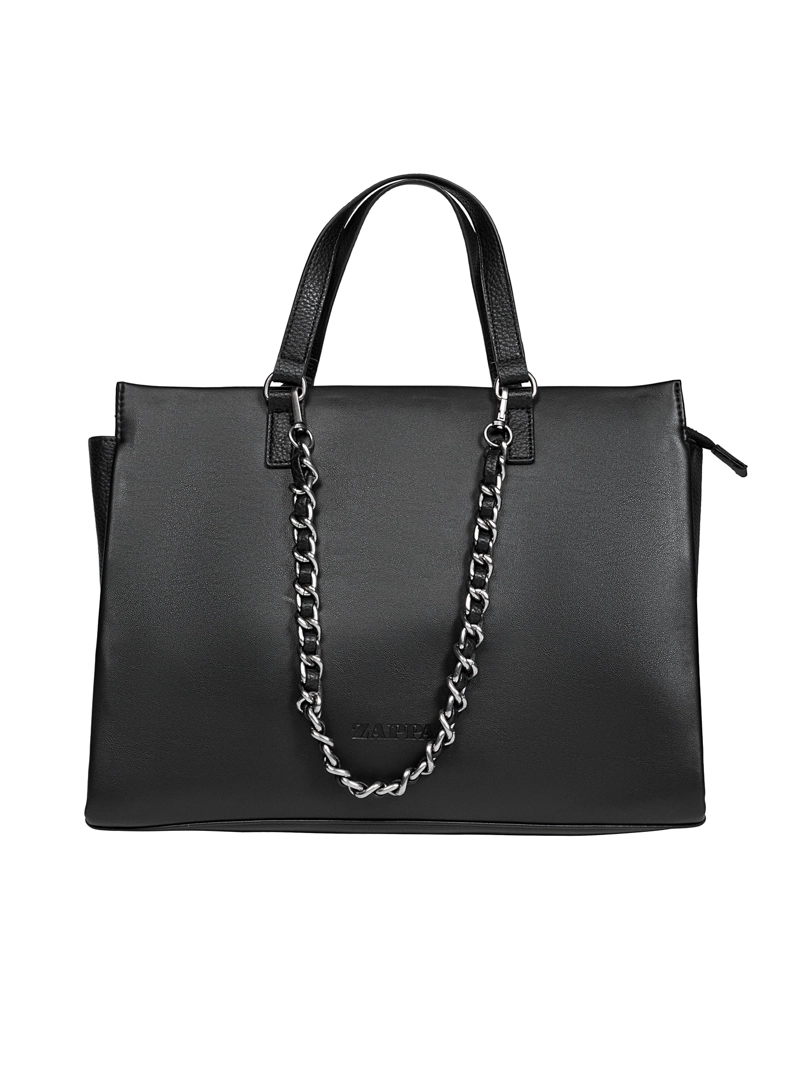 CARTERA TOTE DETALLE CADENA CADENA ZAPPA - ZAM011X | NEGRO - 1