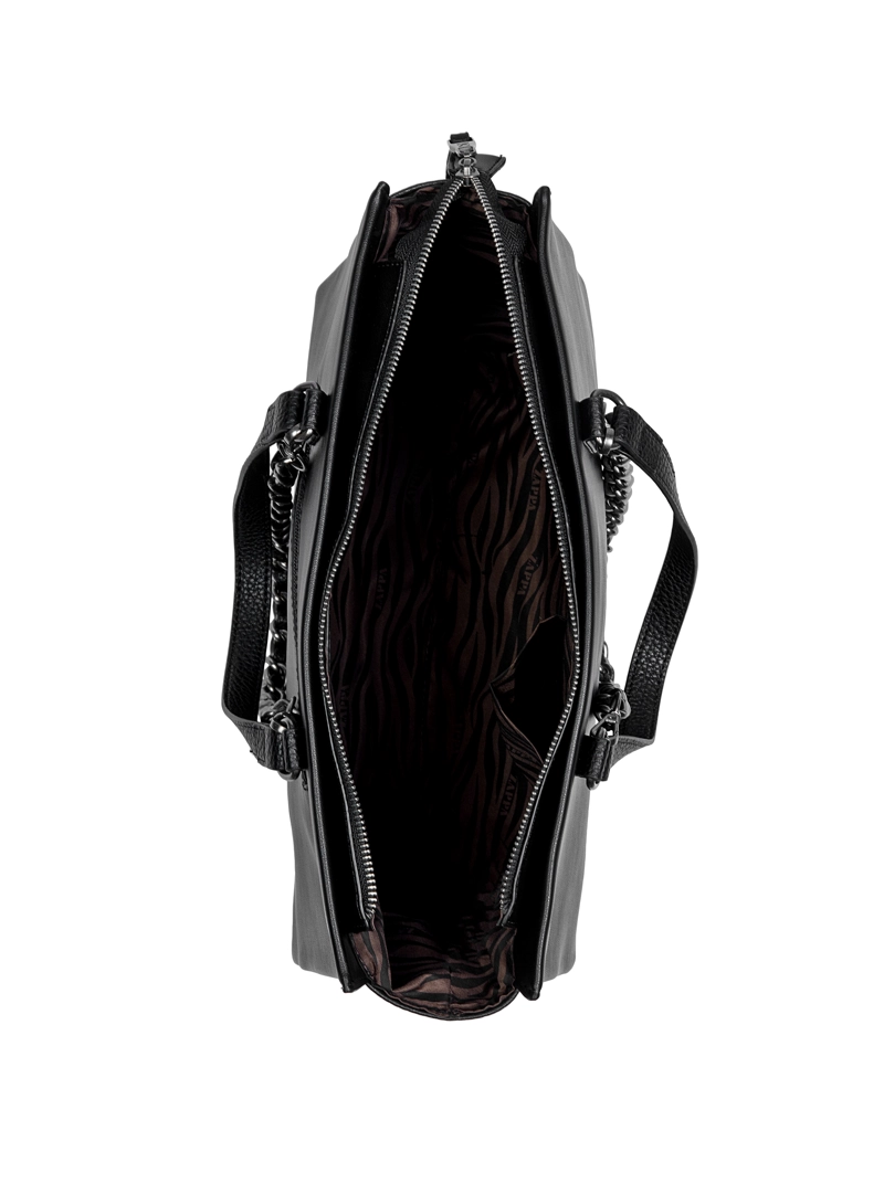 CARTERA TOTE DETALLE CADENA CADENA ZAPPA - ZAM011X | NEGRO - 5