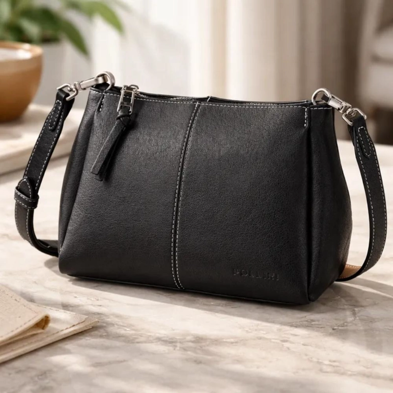 CARTERA BANDOLERA CASUAL POLLINI - POM004X | NEGRO - 6