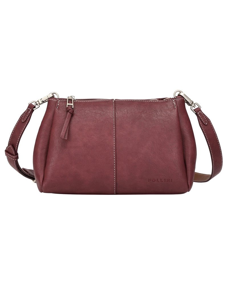 CARTERA BANDOLERA CASUAL POLLINI - POM004X | BORDO - 1
