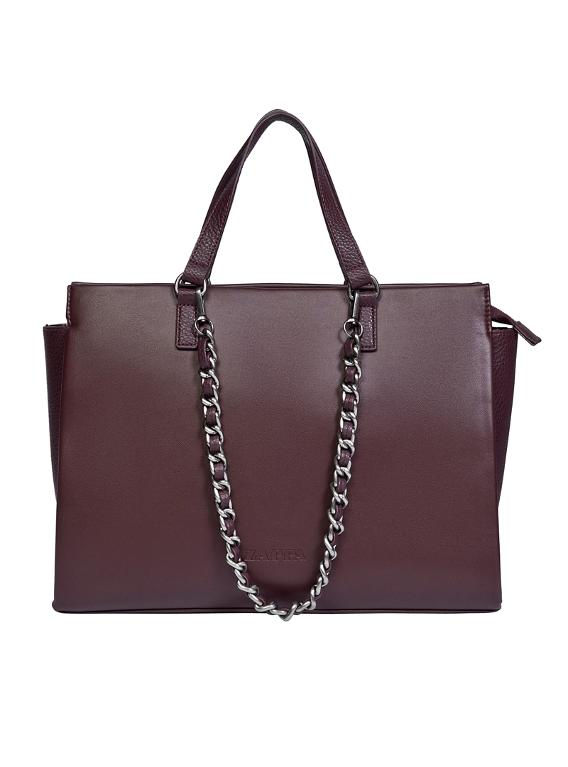 CARTERA TOTE DETALLE CADENA CADENA ZAPPA - ZAM011X | BORDO - 1