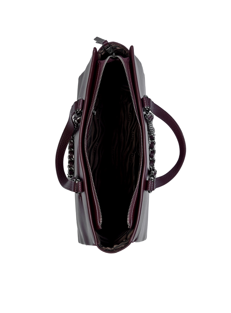 CARTERA TOTE DETALLE CADENA CADENA ZAPPA - ZAM011X | BORDO - 5