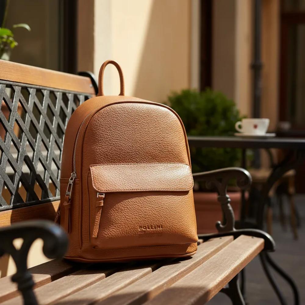 MOCHILA MUJER CASUAL POLLINI - POM013X | MARRON CLARO - 5