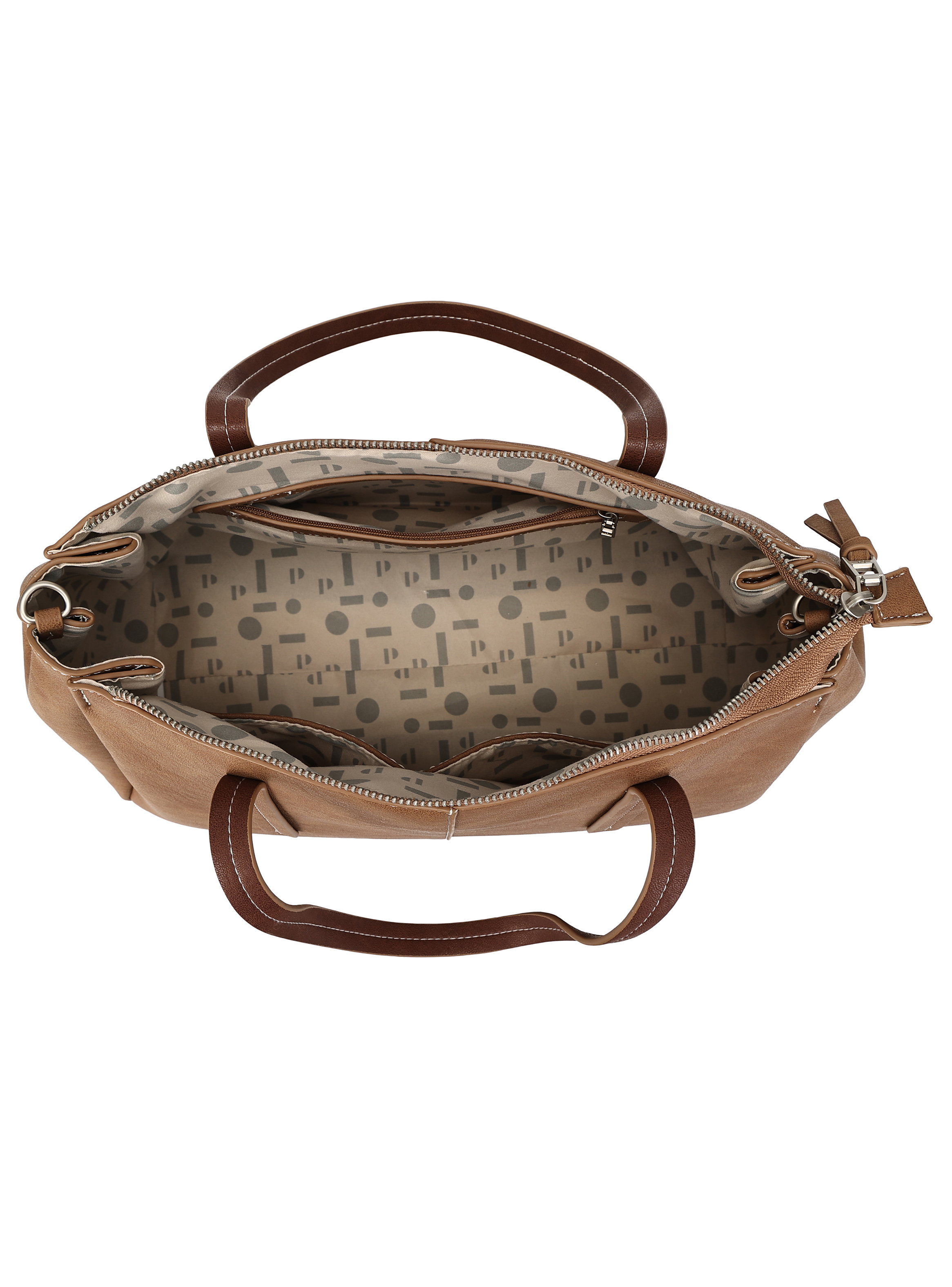 CARTERA TOTE CASUAL POLLINI - POM005X | MARRON CLARO - 5