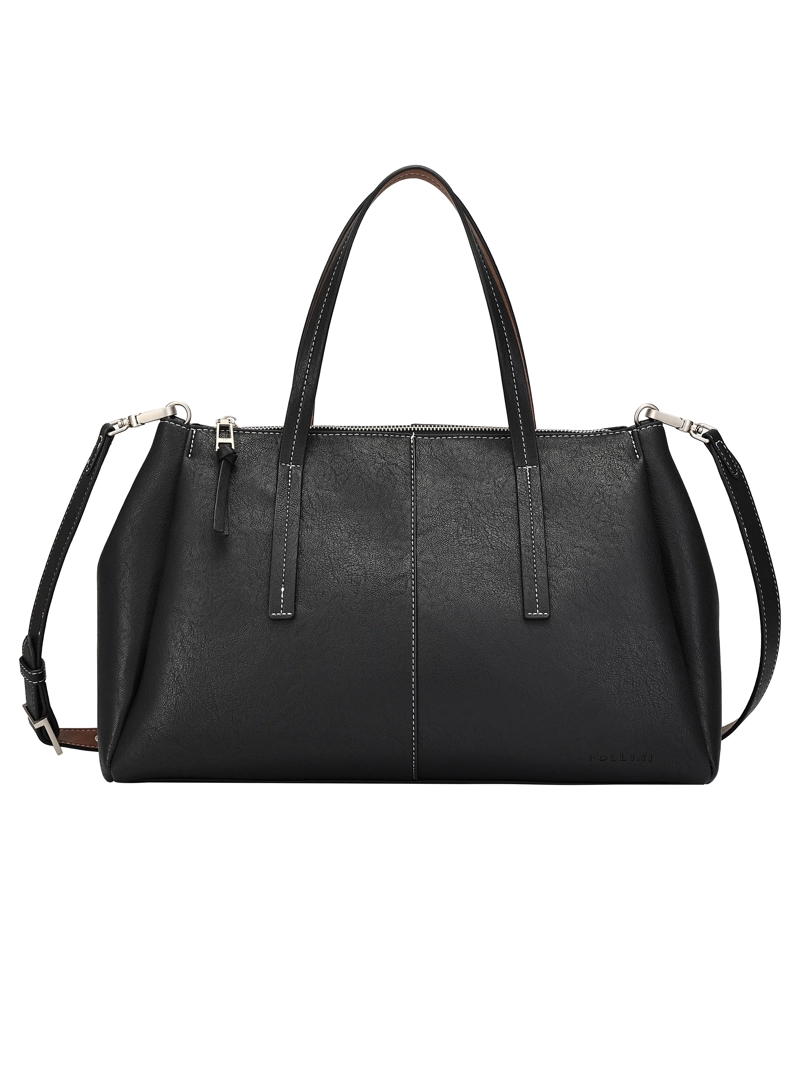 CARTERA TOTE CASUAL POLLINI - POM005X | NEGRO - 1