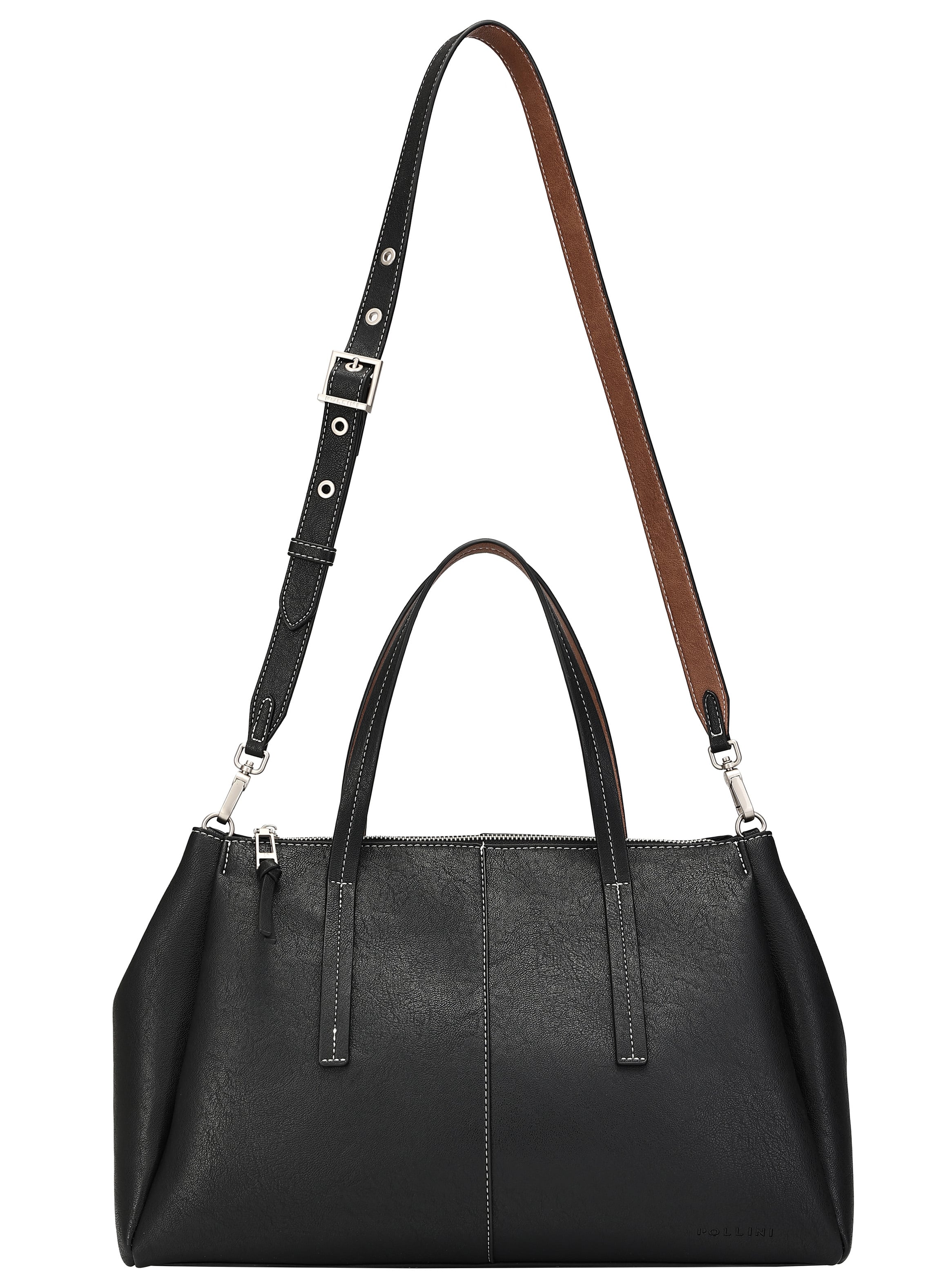 CARTERA TOTE CASUAL POLLINI - POM005X | NEGRO - 2