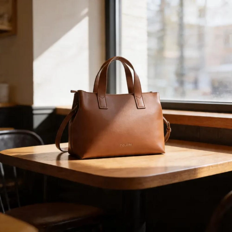 CARTERA TOTE CASUAL POLLINI - POM025X | MARRON CLARO - 6