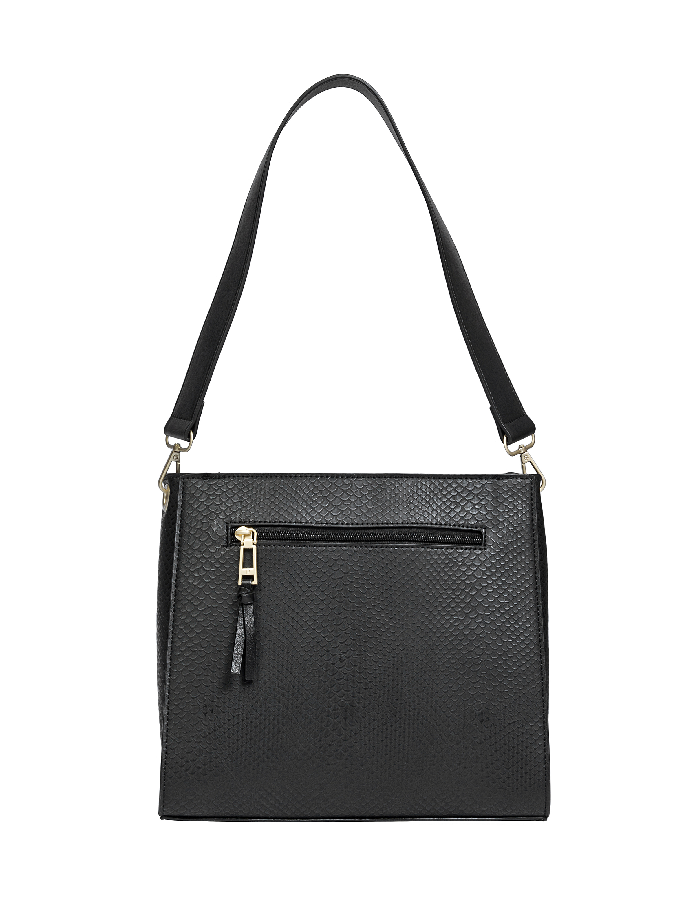CARTERA TOTE CASUAL MUJER POLLINI - POM006X | NEGRO - 2