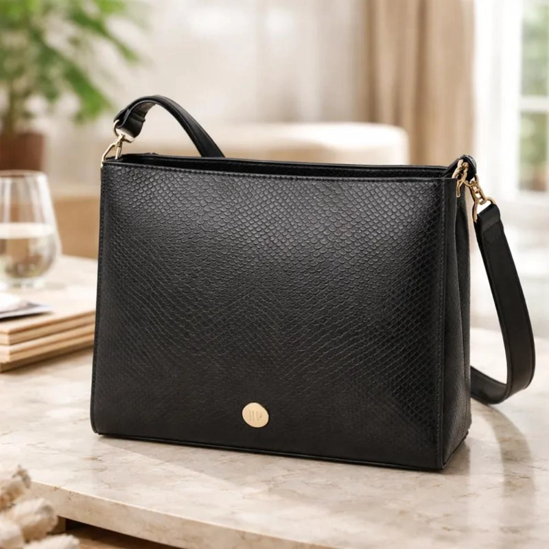 CARTERA TOTE CASUAL MUJER POLLINI - POM006X | NEGRO - 6