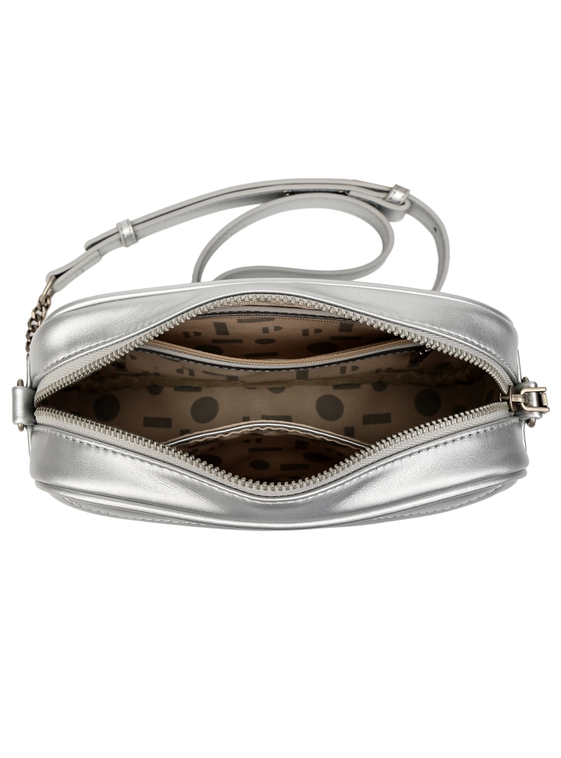 CARTERA BANDOLERA DETALLE CADENA POLLINI - POM034X | PLATEADO - 5