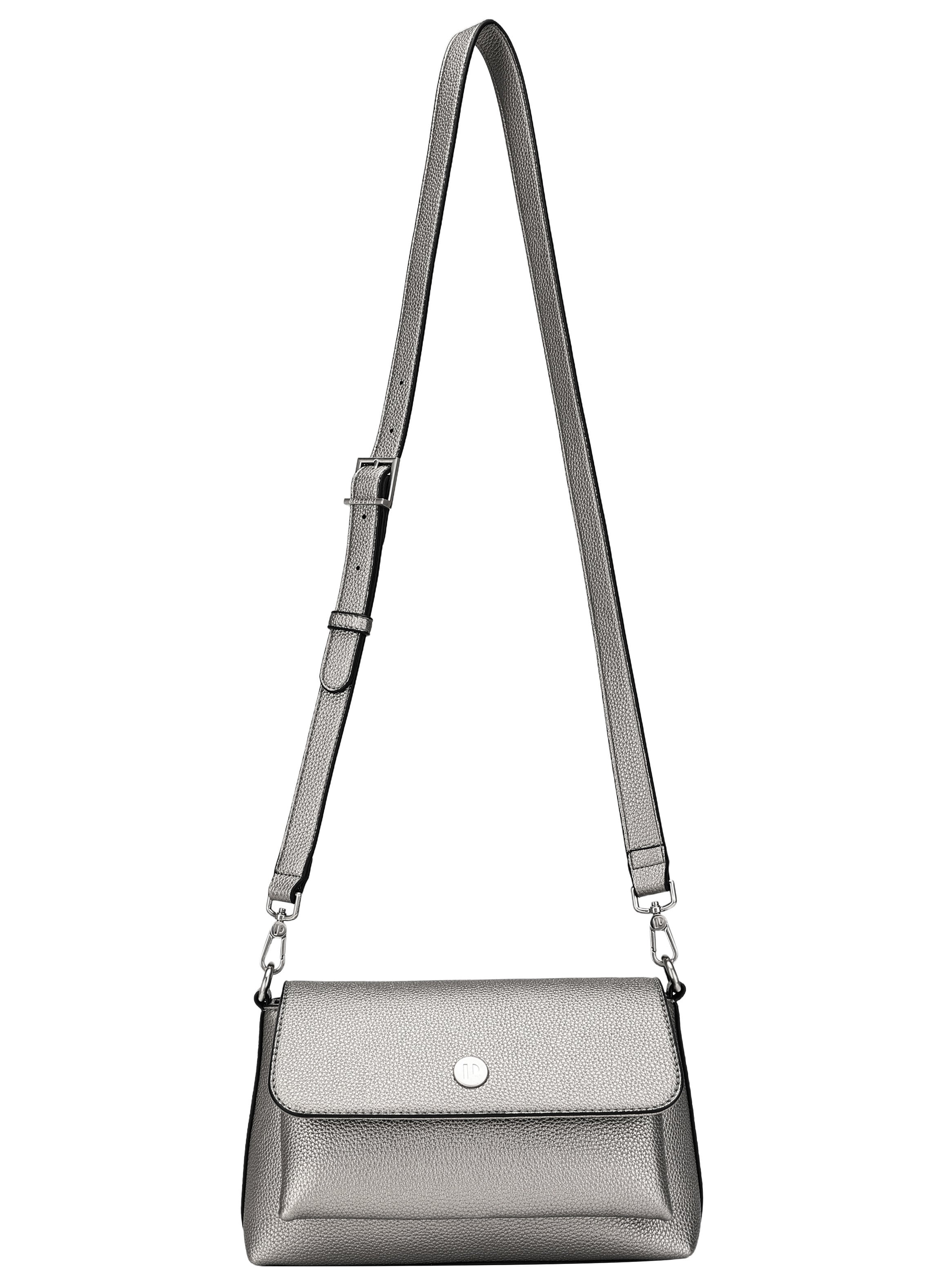 CARTERA BANDOLERA CON BROCHE POLLINI - POM036X | PLATEADO - 2