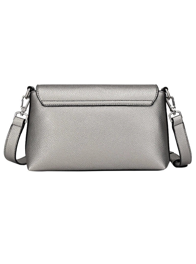 CARTERA BANDOLERA CON BROCHE POLLINI - POM036X | PLATEADO - 3