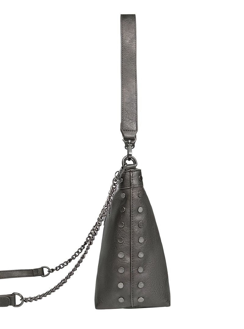CARTERA TOTE DETALLE TACHAS ZAPPA - ZAM026X | GRIS OSCURO - 5