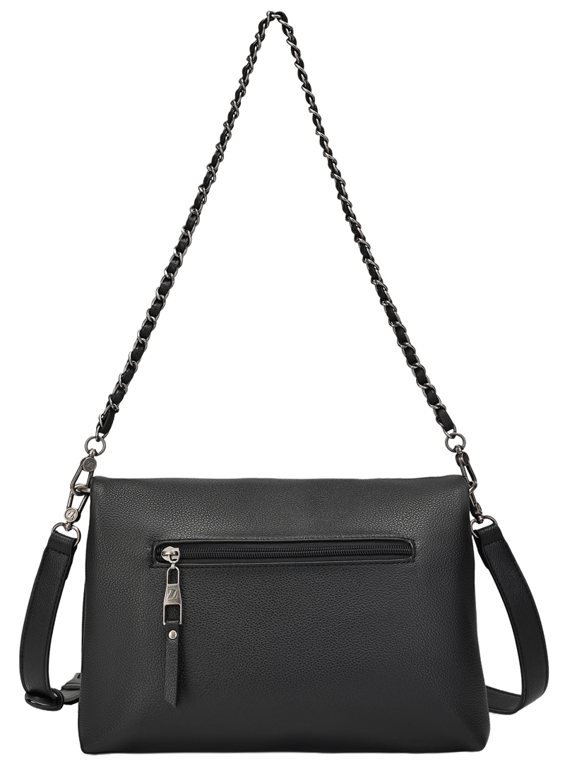 CARTERA BANDOLERA TIPO SOBRE CADENA ZAPPA - ZAM018X | NEGRO - 3