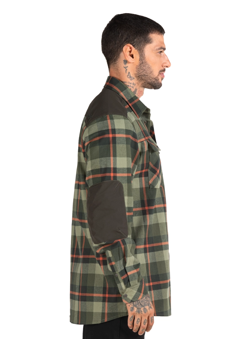 CAMISA HOMBRE LEÑADOR MANGA LARGA PANAMA JACK - PJH027M | VERDE - 3